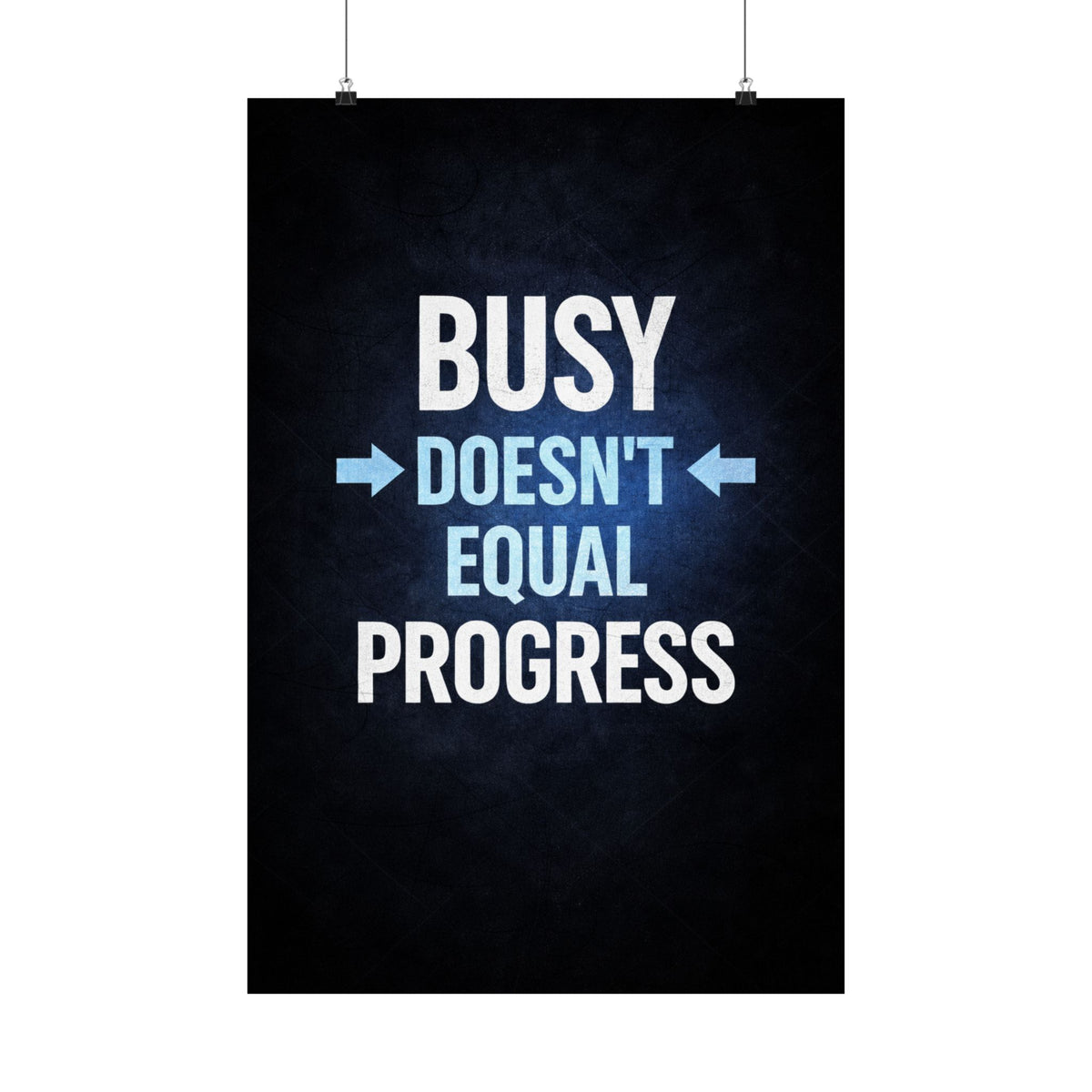 Busy Doesnt Equal Progress Poster, Motivational Wall Art, Productivity Quote Print, Mindset Decor, Discipline Poster