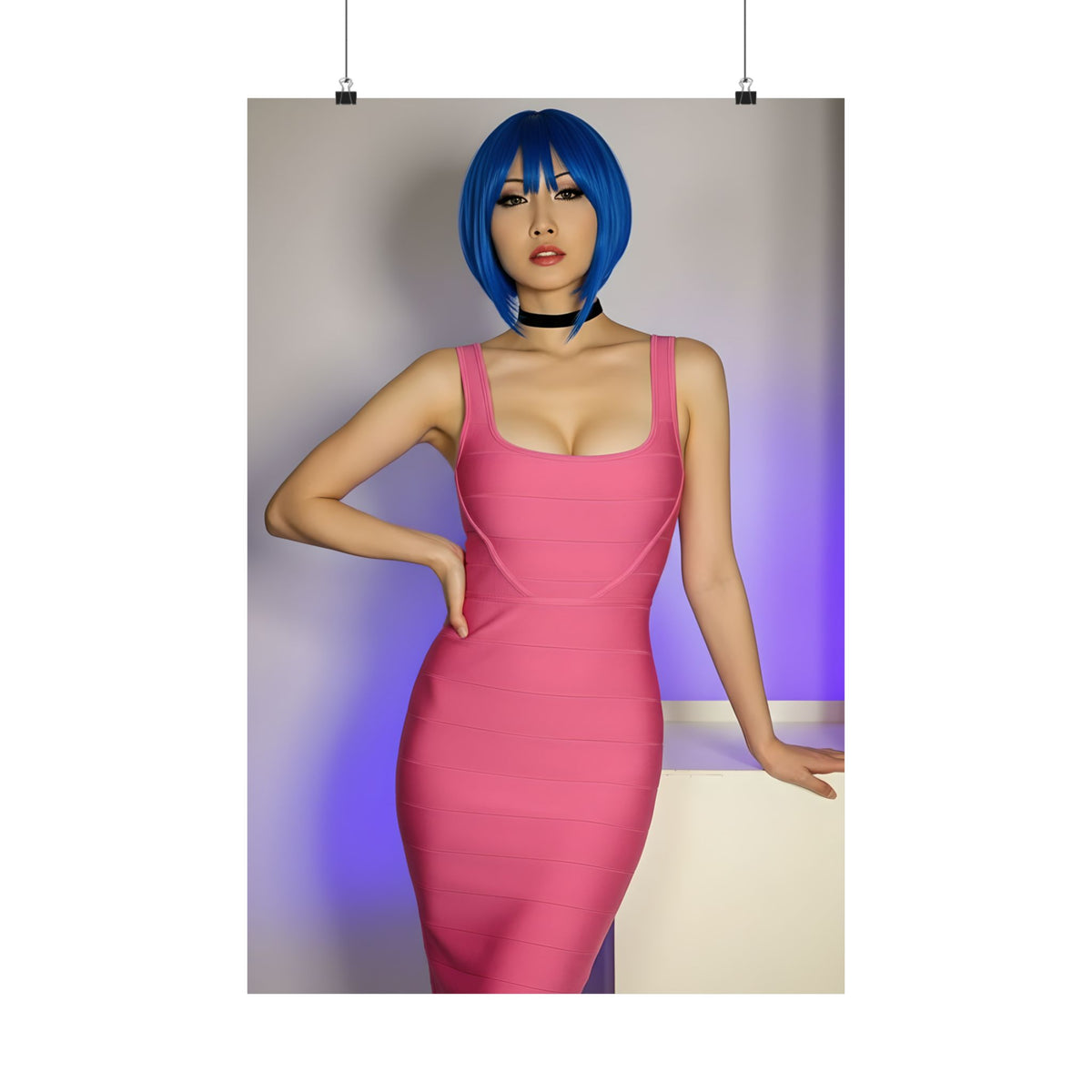 Vixen Fashion Poster | Bold Glam Vellum Lustre Models Wall Art